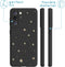 iMoshion Hoesje Geschikt voor Samsung Galaxy S21 Hoesje Siliconen - iMoshion Design hoesje - Zwart / Meerkleurig / Goud / Stars Gold