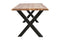 Feel Furniture - 220x100 Eettafel - Massief Glad Boomstamblad Eiken - 5 cm dik - U Frame