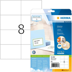 Herma 5062 - SuperPrint Etiketten - 105x74mm - Wit (200 vel/pak)