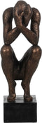 Decoratieve figuren Zwart Koper Mannen 16 x 19 x 47 cm