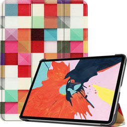 imoshion Tablet Hoes - Geschikt voor iPad Air 5 (2022) / Air 4 (2020) / Air 11 inch (2025) M3 / Air 11 inch (2024) M2 - Design Trifold Bookcase - Various Colors