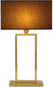 Atmooz - Tafellamp Bailo - Met kap - E27 - Slaapkamer / Woonkamer - Kleur : Goud Brons - Hoogte 60cm - Metaal
