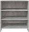 vidaXL - Dressoir - 70x40,5x75 - cm - bewerkt - hout - betongrijs