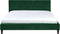FITOU - Tweepersoonsbed - Donkergroen - 180 x 200 cm - Fluweel