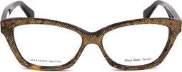 Brillenframe Dames Alexander McQueen AMQ-4268-OFN Gouden Havana