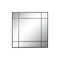 Wandspiegel DKD Home Decor Zwart Kristal Ijzer 90 x 3 x 90 cm