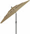 vidaXL - Parasol - 3-laags - met - aluminium - paal - 3,5 - m - taupe