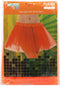 Dames verkleed rokje/tutu - tule stof met elastiek - oranje - one size