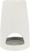 Scentchips® Rib Rond Waxbrander - Geurbrander - Oliebrander - Wax Melts Brander - Aromabrander - Ook Geschikt Voor Essentiële Oliën - Geurolie - Waxmelts - Wit