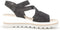 Gabor 24.640.67 - Dames Sandalen - Sleehak met klittebandsluiting - Zwart (2023)