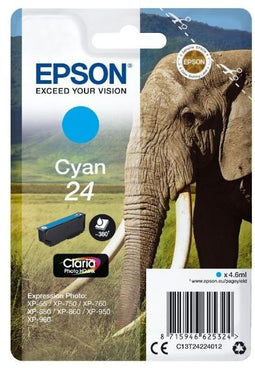 Epson C13T24224012 - Inktcartridge - Origineel - Cyaan