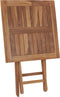 vidaXL - Tuintafel - inklapbaar - 60x60x75 - cm - massief - teakhout