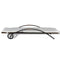 vidaXL - Ligbed - met - kussen - en - wieltjes - poly - rattan - bruin