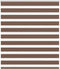 vidaXL - Zebra - rolgordijn - 120x150 - cm - stofbreedte - 115,9cm - polyester - bruin