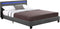 Juskys Verona - Gestoffeerd bed - 120 x 200 cm - LED Verlichting - Donkergrijs
