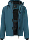 Travelin' Esben - Gewatteerd softshell jas - Water- en winddicht - Donkerblauw (XXL)