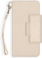 Selencia Hoesje Geschikt voor iPhone 13 Pro Hoesje Met Pasjeshouder - Selencia Llyr 2-in-1 Uitneembare Slang Bookcase - Wit