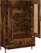 vidaXL - Hoge - kast - 69,5x31x115 - cm - bewerkt - hout - gerookt - eikenkleurig