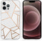 iMoshion Hoesje Geschikt voor iPhone 13 Pro Max Hoesje Siliconen - iMoshion Design hoesje - Wit / Meerkleurig / Goud / White Graphic