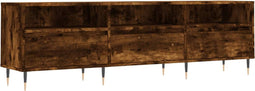 vidaXL - Tv-meubel - 150x30x44,5 - cm - bewerkt - hout - gerookt - eikenkleurig