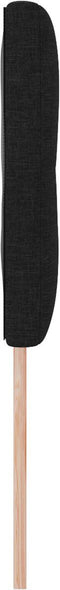 vidaXL - Hoofdbord - Met - Knopen - Tufted - Zwart - 140 - cm - Stof