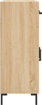 vidaXL - Dressoir - 69,5x34x90 - cm - bewerkt - hout - sonoma - eikenkleurig