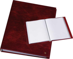 Rillstab Showmap A4 - met 20 tassen - bordeaux - showalbum - Presentatiemap - waterdicht