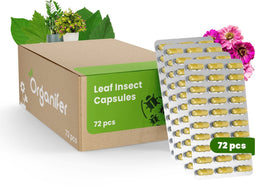 Leaf Insects Bladinsecten Capsules – 72 stuks - Voor Planten die Vatbaar zijn Voor Schadelijke Bladinsecten - Bladluis en Wolluis - Ondersteunt Herstel en Plantweerbaarheid - Geschikt voor alle Kamerplanten, Potplanten en Buitenplanten - Organifer