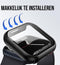 Podec Apple Watch Serie 7 / 8 - Hard Case - Full Cover - Zwart (2 stuks)