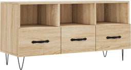 vidaXL - Tv-meubel - 102x36x50 - cm - bewerkt - hout - sonoma - eikenkleurig
