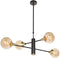 Steinhauer Constellation 3805ME - Hanglamp - Draaibaar en in hoogte verstelbaar - Messing en zwart