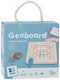 BS Toys Geobord - Motoriekspel - Educatief spel - Hout - 18 x 18 cm