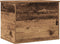 vidaXL - Opslagbox - met - Deksel - Oud - Hout - 60x42x46 - cm - Engineered - Hout