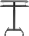 VDD Gaming Bureau - Zit Sta Laptoptafel - Verrijdbaar - Hoogte verstelbaar 80-120 cm - Zwart