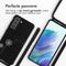 iMoshion Hoesje Geschikt voor Samsung Galaxy S21 FE Hoesje Met Koord - iMoshion Siliconen design hoesje met koord - Zwart / Dandelion Black