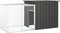 vidaXL - Kippenhok - 400x91x100 - cm - gegalvaniseerd - staal - grijs