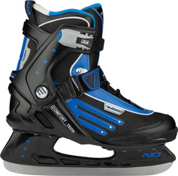 Nijdam North Glider - IJshockeyschaatsen - Semi-Softboot - Zwart/Blauw - Maat 43