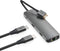 Linq LQ48011 - USB-C Multiport Hub - 10Gbps Dataoverdracht Dual 4K HDMI Gigabit Ethernet - Grijs