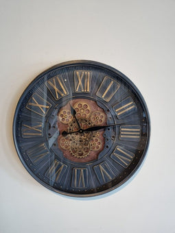 Wandklok groot - uurwerk wandklok - industriele klok 70 cm