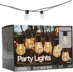 Feestverlichting 14,5mtr 20lamps.