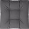 vidaXL - Palletkussen - 70x70x12 - cm - stof - antracietkleurig