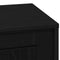vidaXL - Nachtkastje - met - LED-verlichting - Zwart - Eiken - 44x34,5x45 - cm