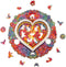 UNIDRAGON Houten Puzzel Voor Volwassenen Mandala - Bewuste Liefde - 200 stukjes - Medium 25 cm