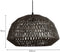 WOOOD Exclusive Kace Hanglamp - Jute - Zwart - 26x45x45