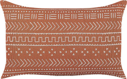 ORLAYA - Sierkussen set van 2 - Oranje - 55 x 35 cm - Katoen