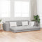 vidaXL - Vloersofa - Bed - 2-in-1 - Cloud - Grijs - 245x150x60.5 - cm - Stof