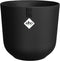 Elho Jazz Rond 26 Bloempot - 100% Gerecycled Plastic - Ø 26 x H 24.2 cm - Living black