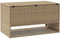 vidaXL - Opbergbox - voor - buiten - 100x55x55,5 - cm - poly - rattan - beige