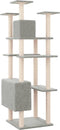 vidaXL - Kattenmeubel - met - sisal - krabpalen - 162 - cm - crèmekleurig