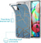 iMoshion Hoesje Geschikt voor Samsung Galaxy A71 Hoesje Siliconen - iMoshion Design hoesje - Blauw / Meerkleurig / Goud / Blue Graphic